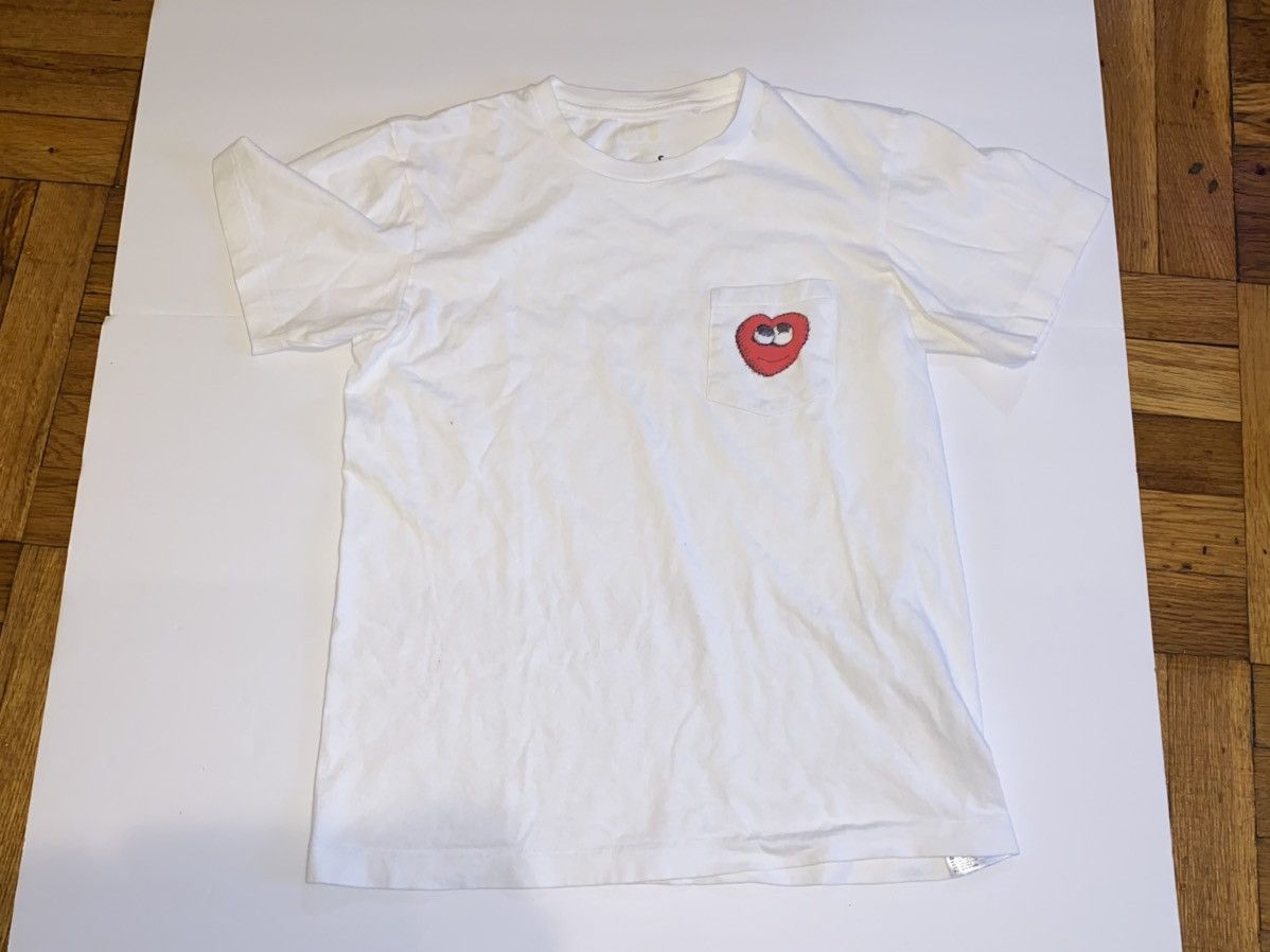 Uniqlo Rare Kaws Uniqlo Heart Pocket T-Shirt | Grailed