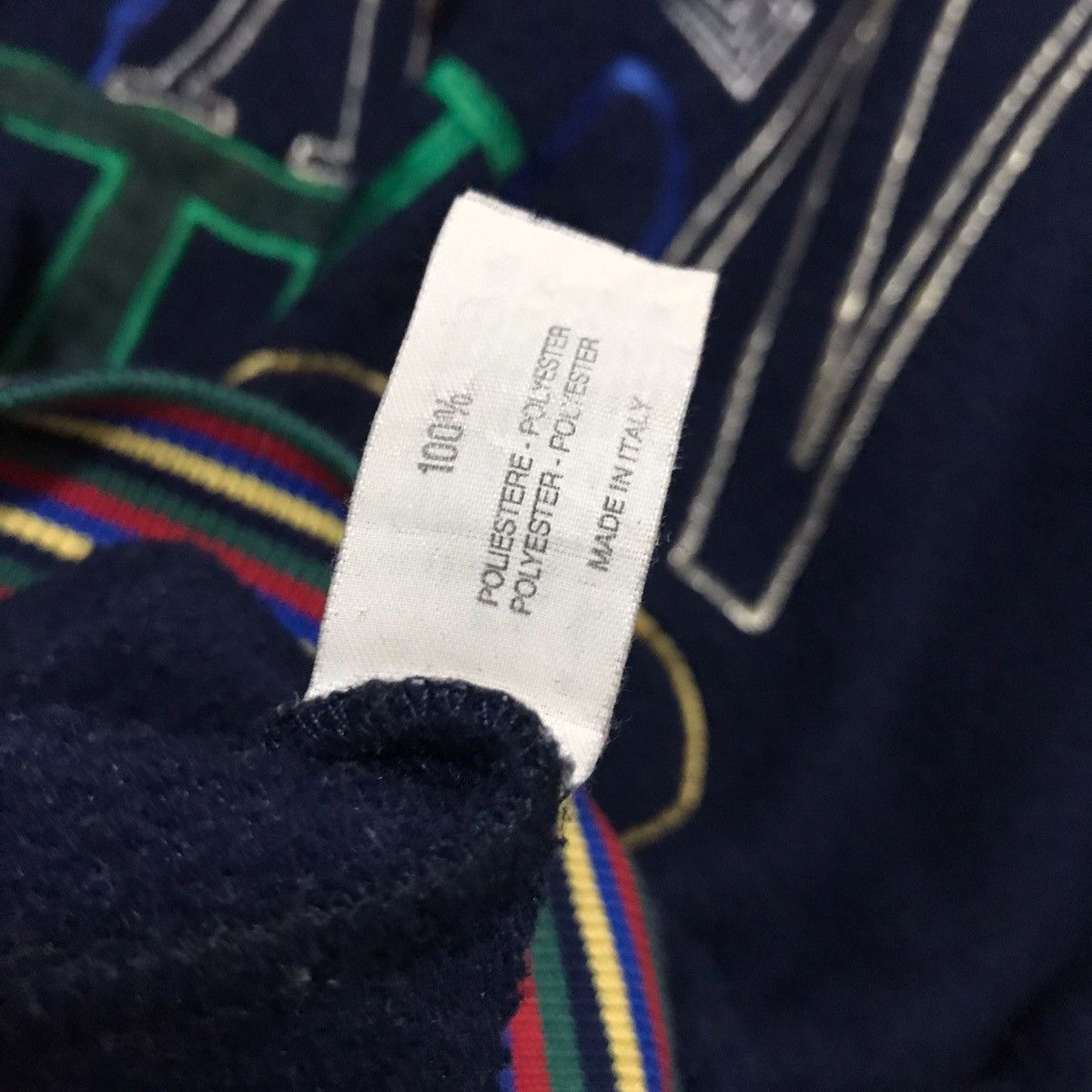 Designer 🔥Vtg 90s Valentino Studio embroidery fleece sweater Size US L / EU 52-54 / 3 - 6 Thumbnail