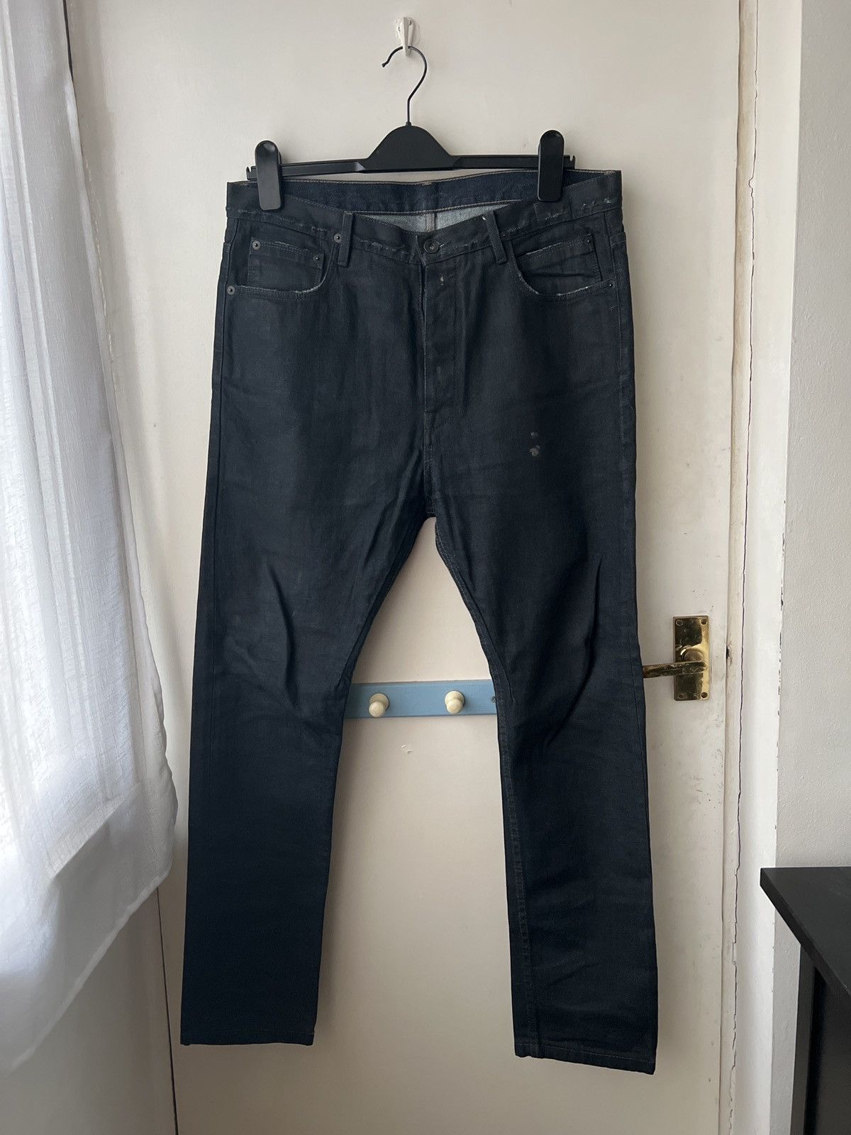 Rick Owens Drkshdw Rick Owens DRKSHDW Torrence cut selvedge jeans Size US 32 / EU 48 - 1 Thumbnail