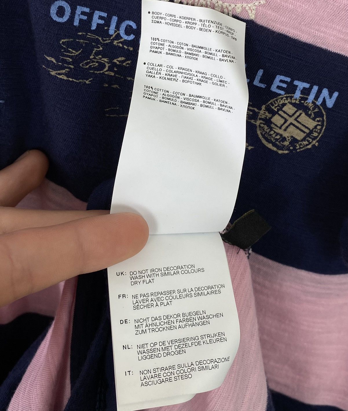 Napapijri Napapijri Light Polo Shirt Size L Slim Fit Striped pink Blue Size US L / EU 52-54 / 3 - 6 Thumbnail
