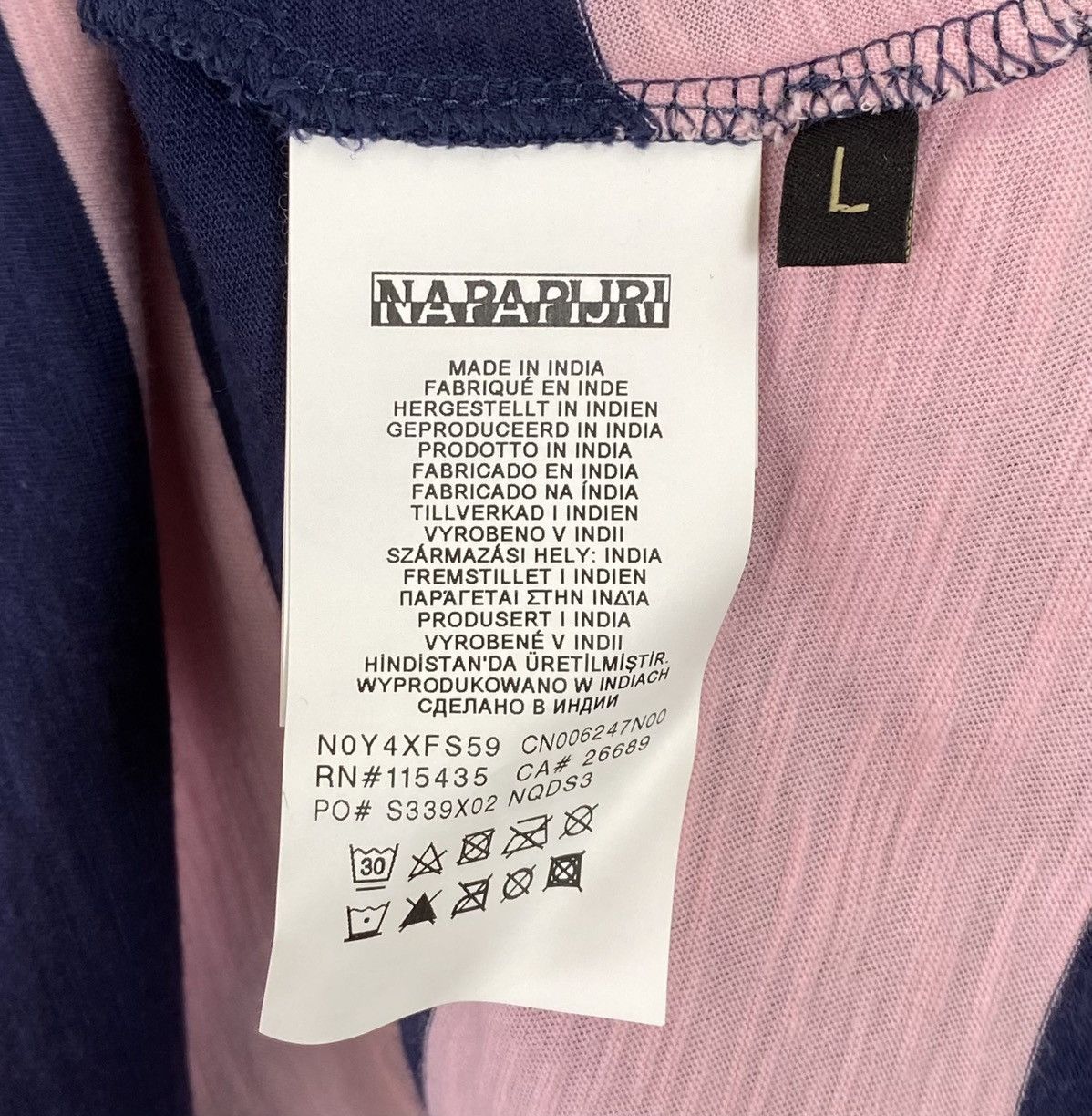 Napapijri Napapijri Light Polo Shirt Size L Slim Fit Striped pink Blue Size US L / EU 52-54 / 3 - 5 Thumbnail