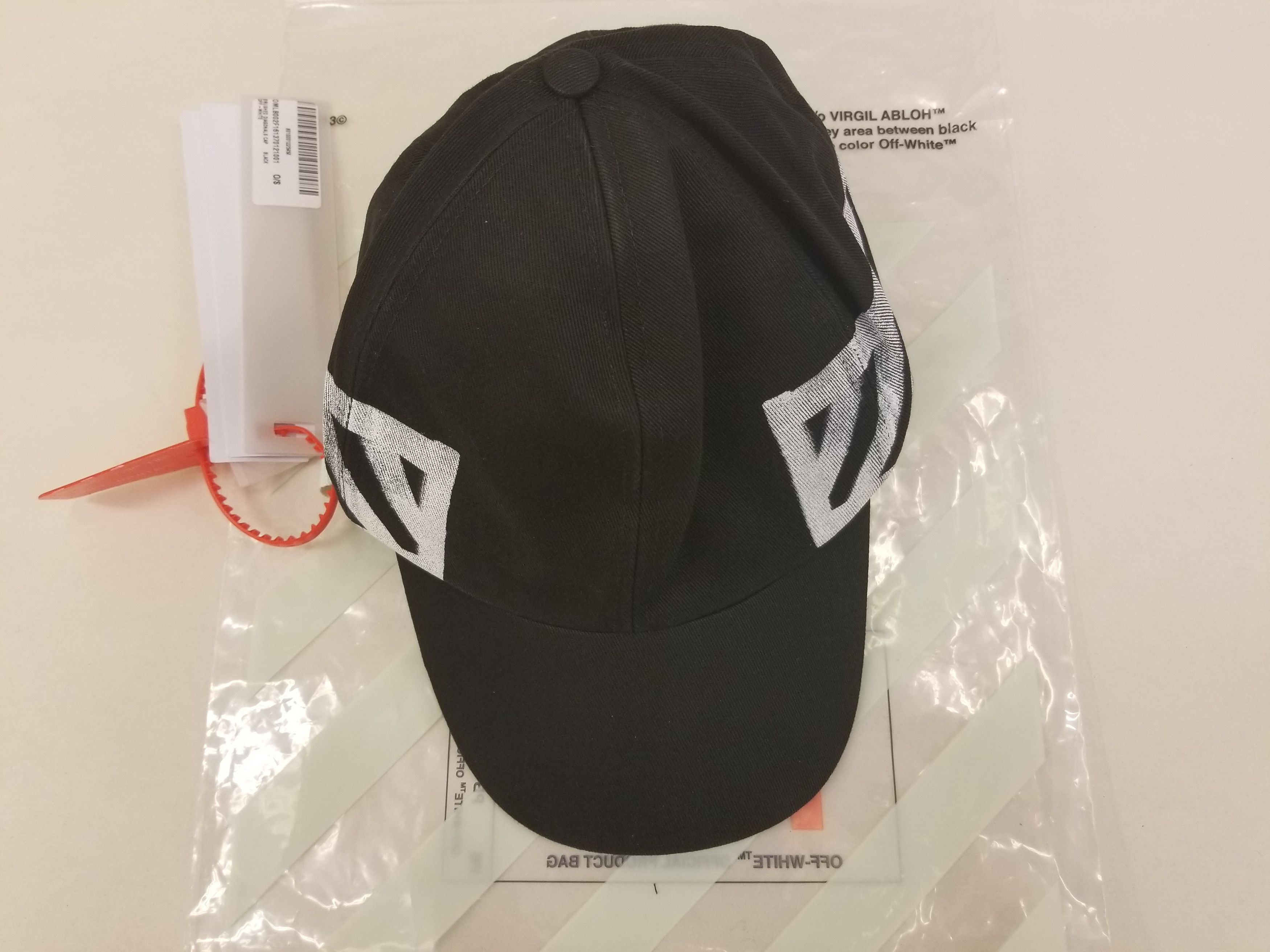 Off-White Brushed Diagonals Cap | Grailed