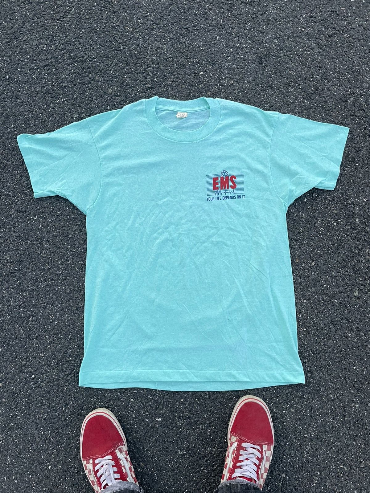 Vintage 80s Nurse Doctor EMS T-Shirt Single Stitch Vintage 80s 90s Size US L / EU 52-54 / 3 - 2 Thumbnail