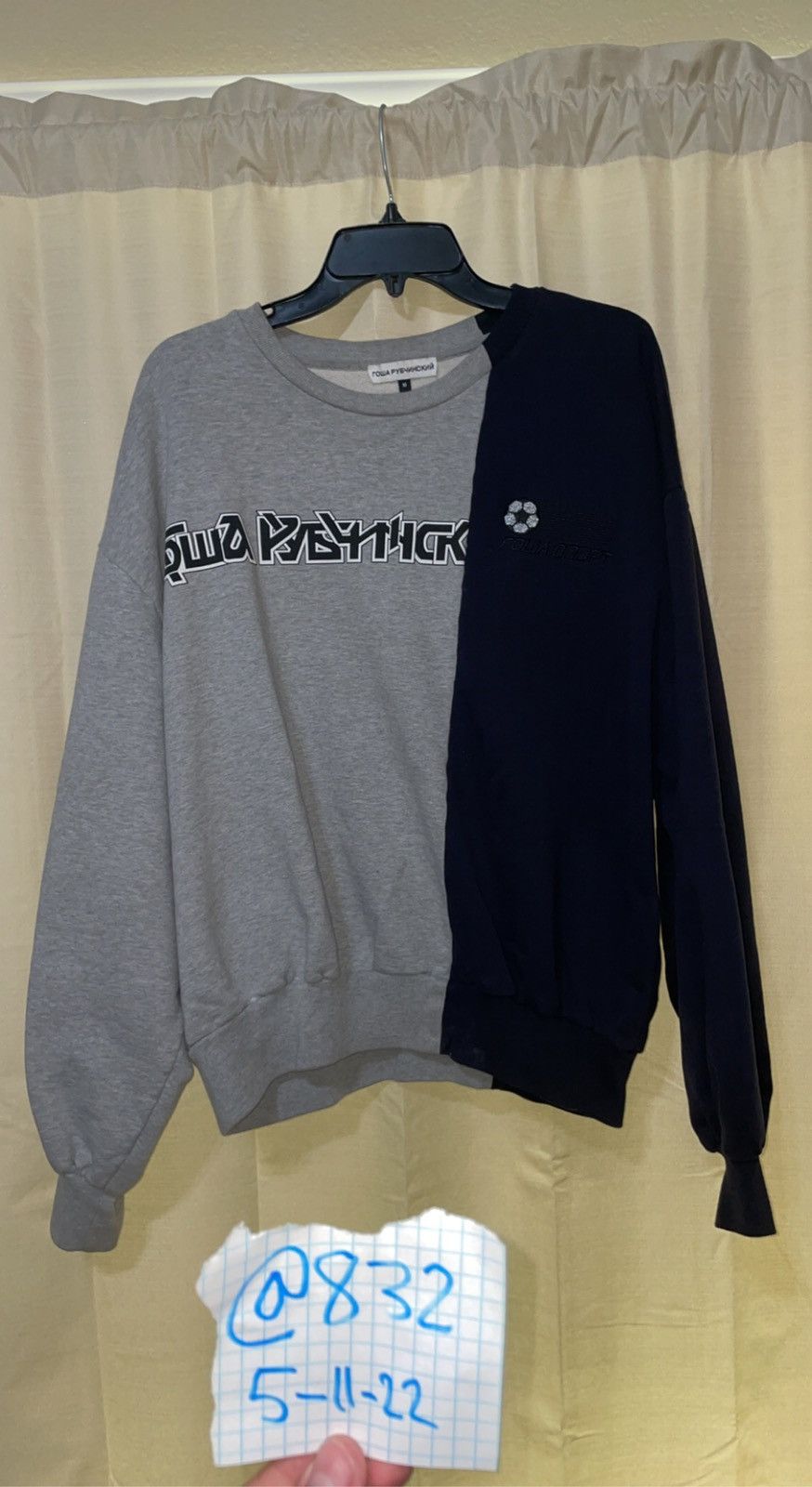 Gosha Rubchinskiy Gosha Rubchinskiy Split Sweater Grailed