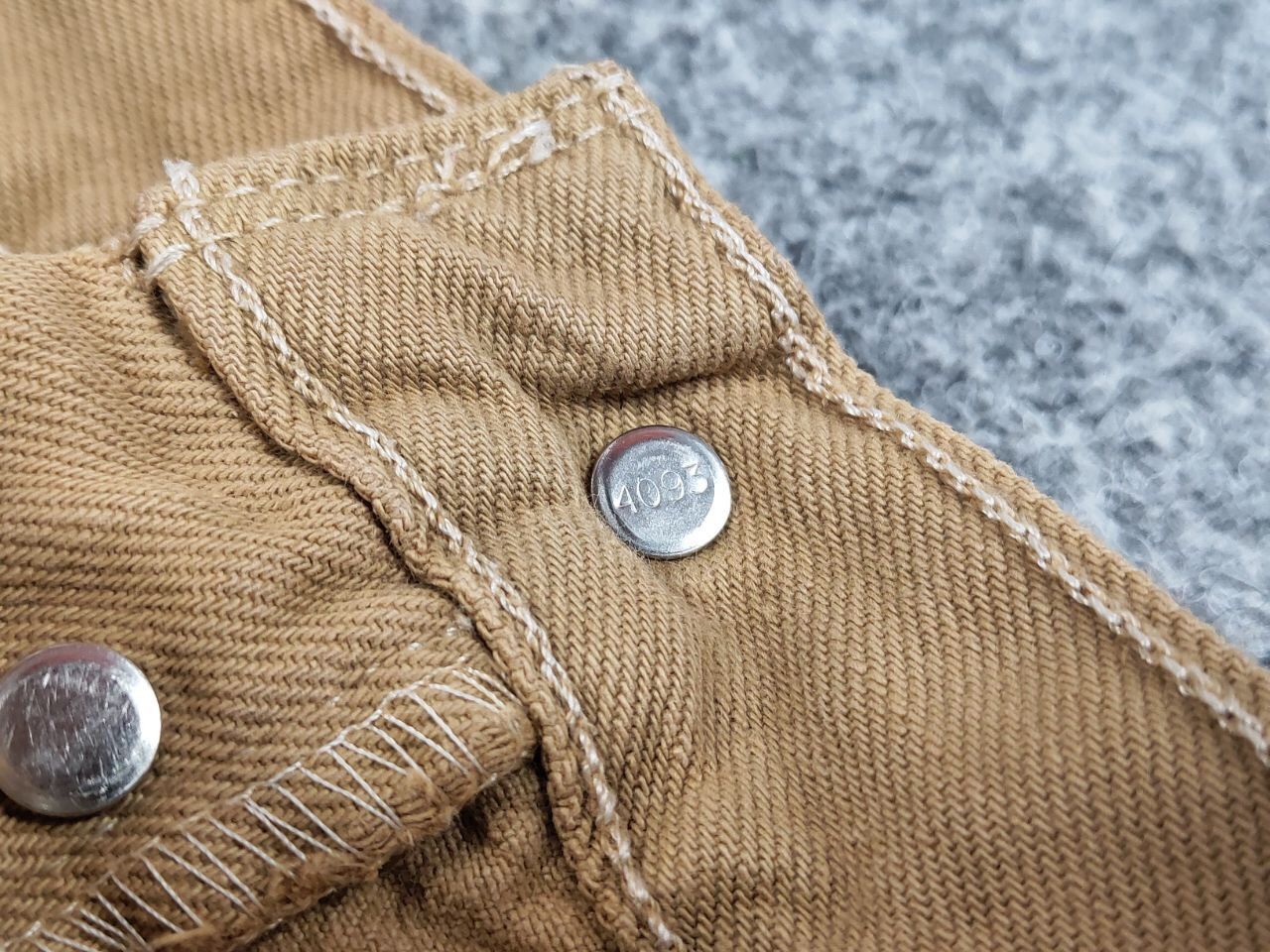 Levi's Vintage 90's Levi’s 501 Beige Faded Denim Jeans Pants Size US 30 / EU 46 - 22 Thumbnail
