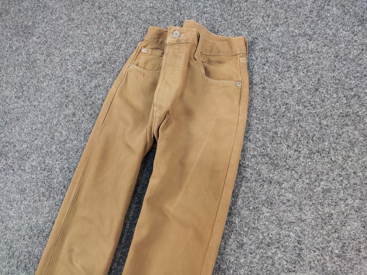 Levi's Vintage 90's Levi’s 501 Beige Faded Denim Jeans Pants Size US 30 / EU 46 - 4 Thumbnail
