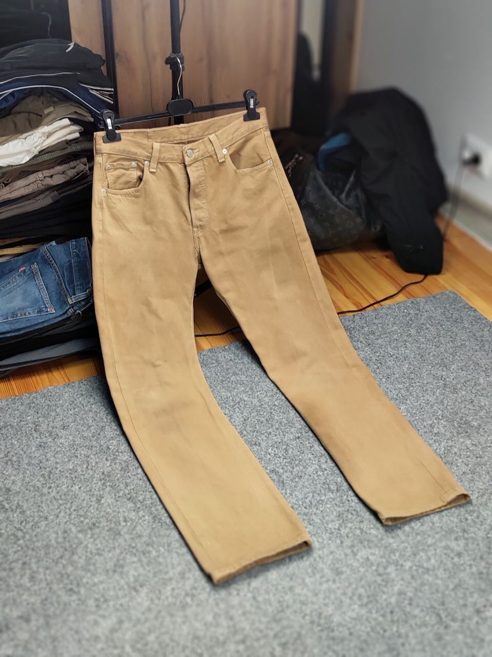 Levi's Vintage 90's Levi’s 501 Beige Faded Denim Jeans Pants Size US 30 / EU 46 - 24 Thumbnail