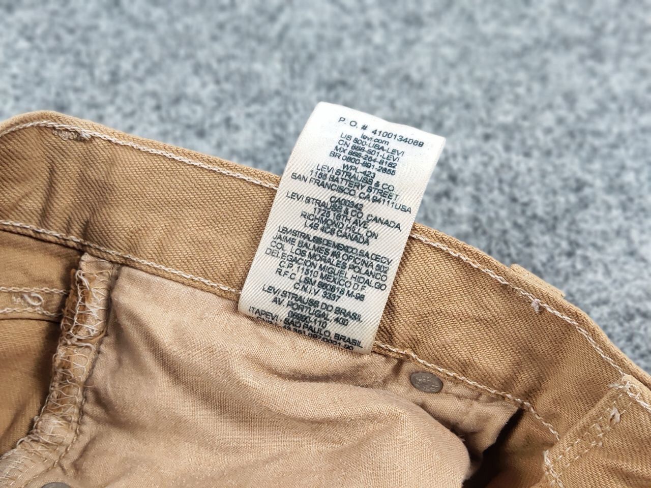 Levi's Vintage 90's Levi’s 501 Beige Faded Denim Jeans Pants Size US 30 / EU 46 - 21 Thumbnail
