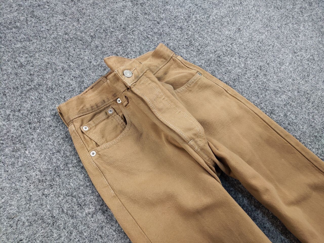 Levi's Vintage 90's Levi’s 501 Beige Faded Denim Jeans Pants Size US 30 / EU 46 - 10 Thumbnail