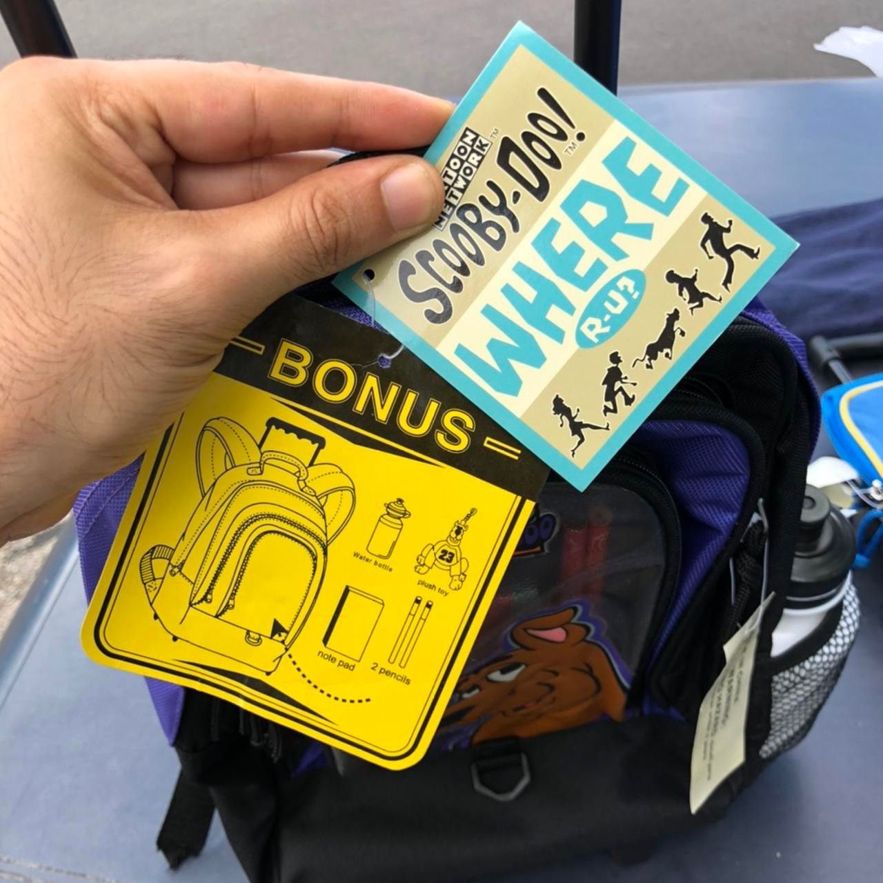 Cartoon Network Y2K Kids SCOOBY DOO Backpack w/ wheels 90s Cartoon Network Size ONE SIZE - 4 Thumbnail