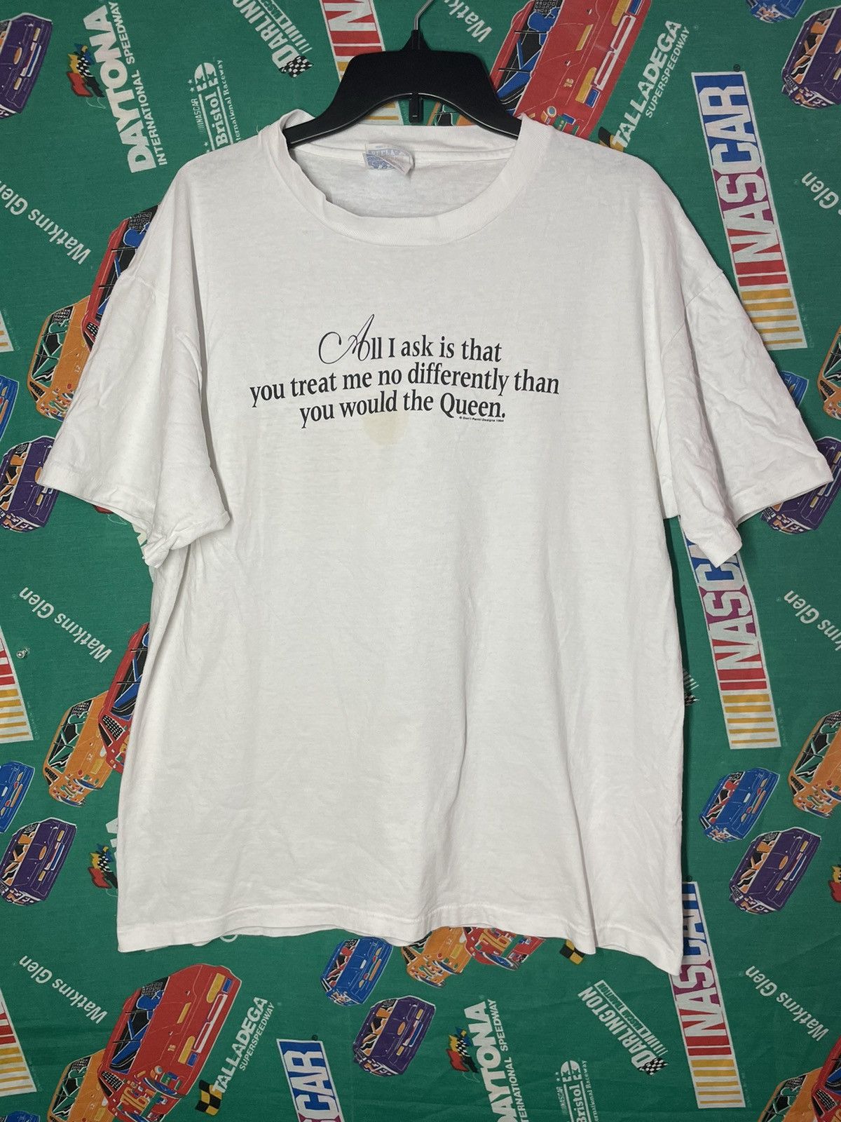 Vintage 1994 Vintage Funny T-Shirt Single Stitch 90s Size US L / EU 52-54 / 3 - 2 Thumbnail