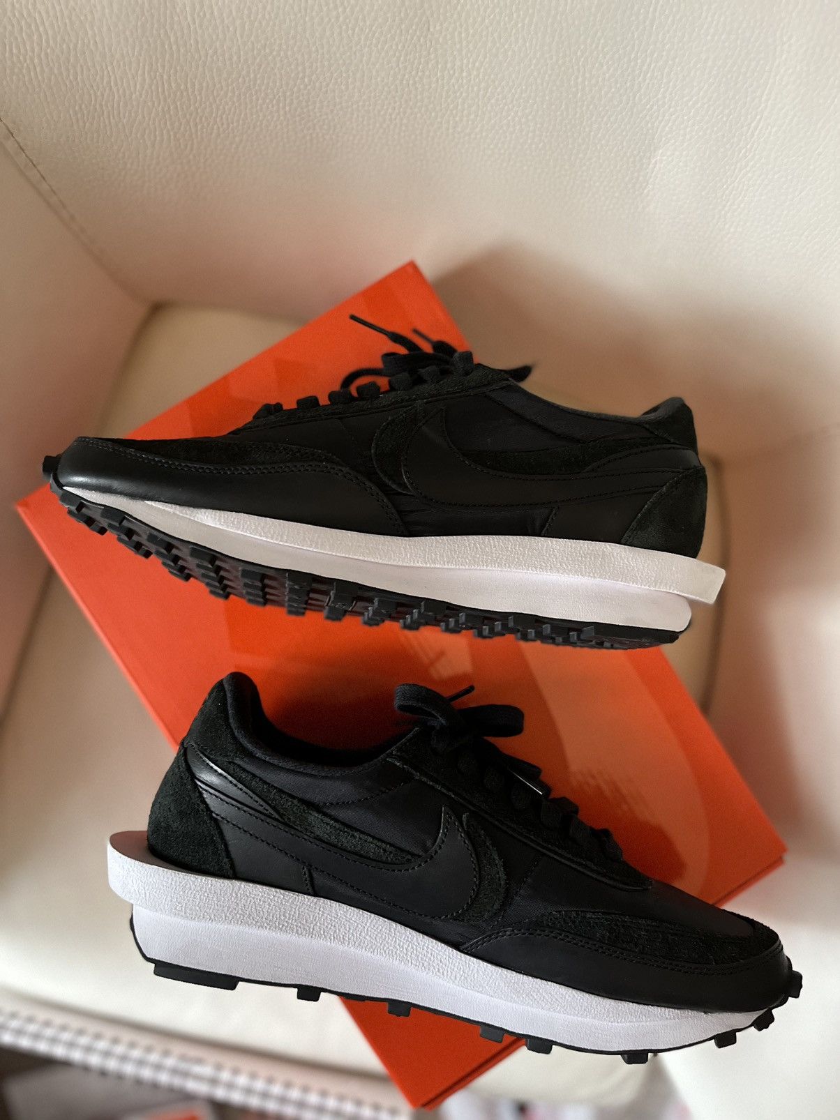 Nike × Sacai LD Waffle Black Nylon Size US 11 / EU 44 - 4 Thumbnail