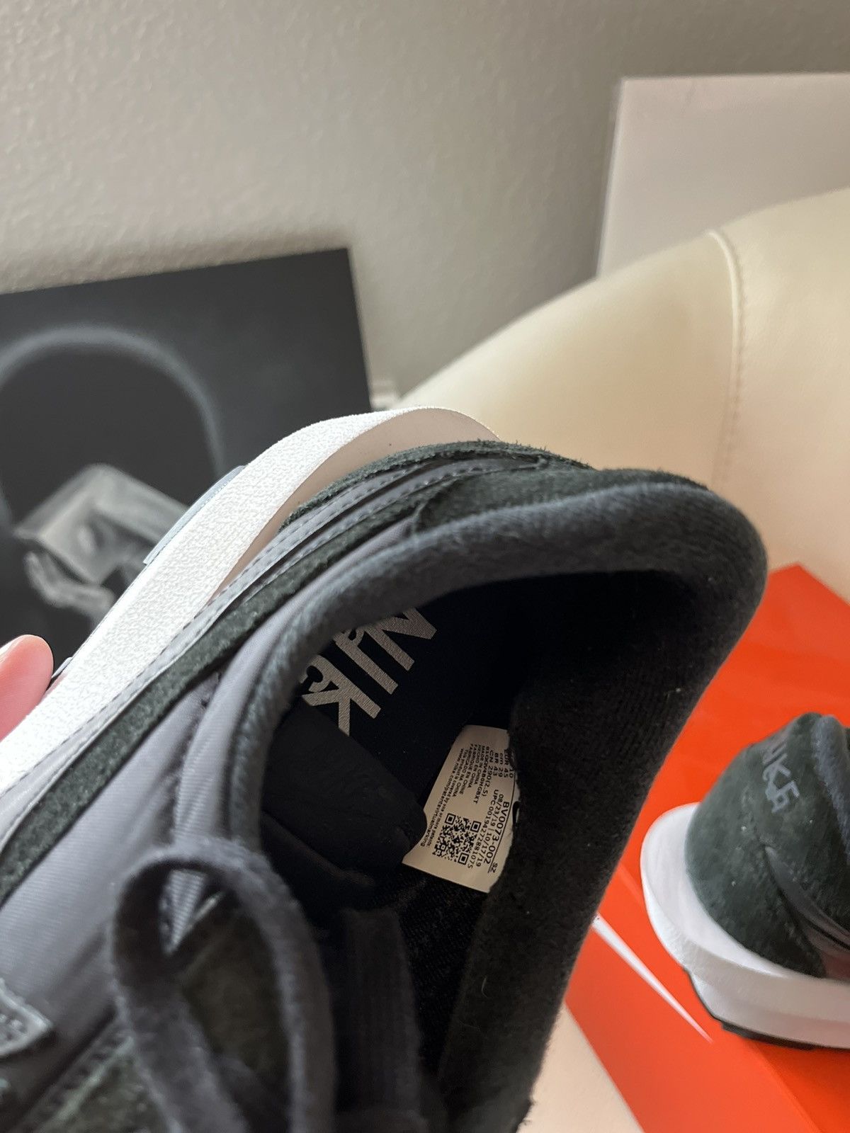 Nike × Sacai LD Waffle Black Nylon Size US 11 / EU 44 - 6 Thumbnail