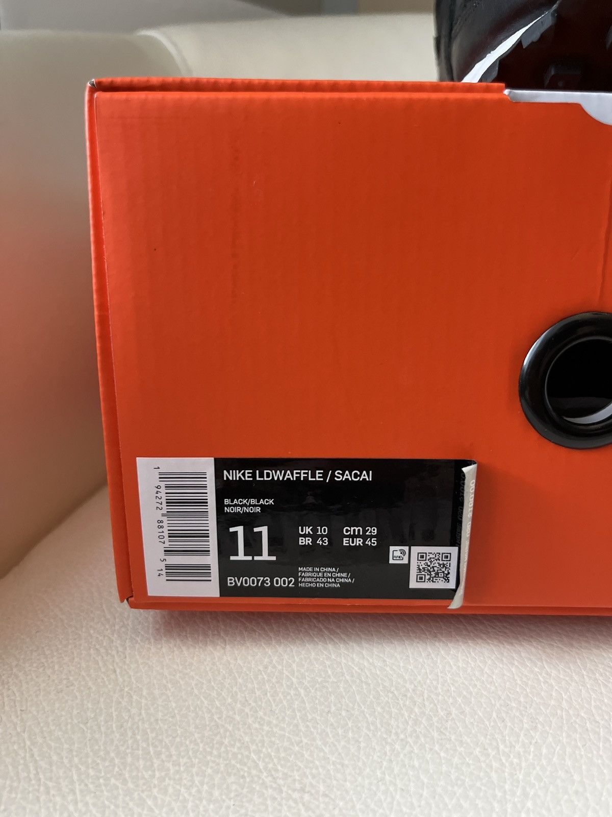 Nike × Sacai LD Waffle Black Nylon Size US 11 / EU 44 - 8 Thumbnail