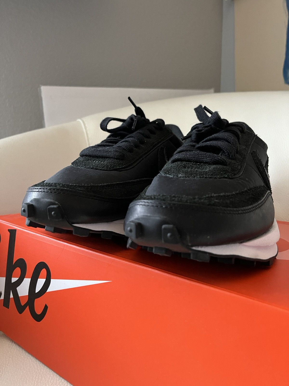 Nike × Sacai LD Waffle Black Nylon Size US 11 / EU 44 - 2 Thumbnail