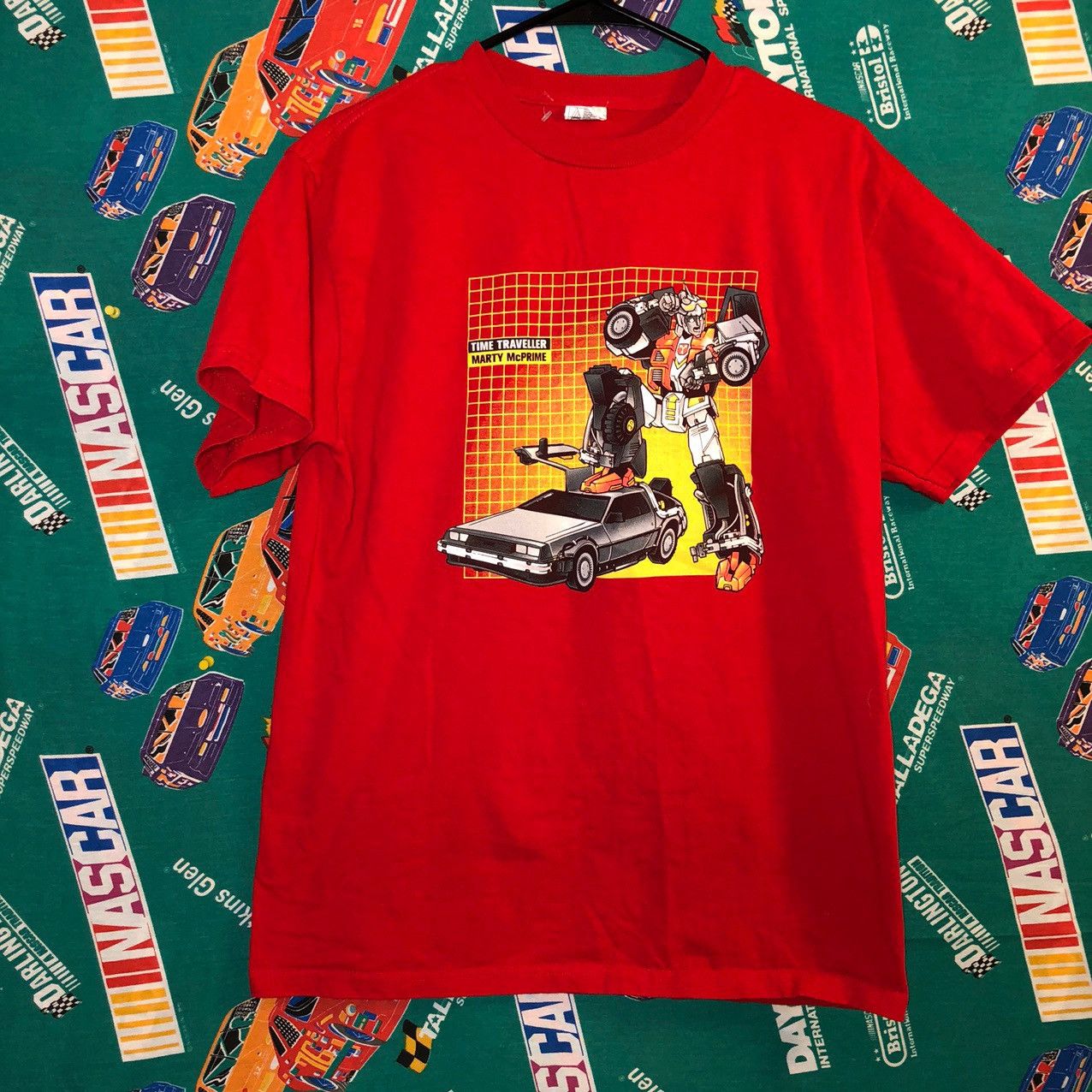 Cartoon Network Y2K Transformers Back to the Future Mashup Movie T-Shirt Size US M / EU 48-50 / 2 - 2 Thumbnail