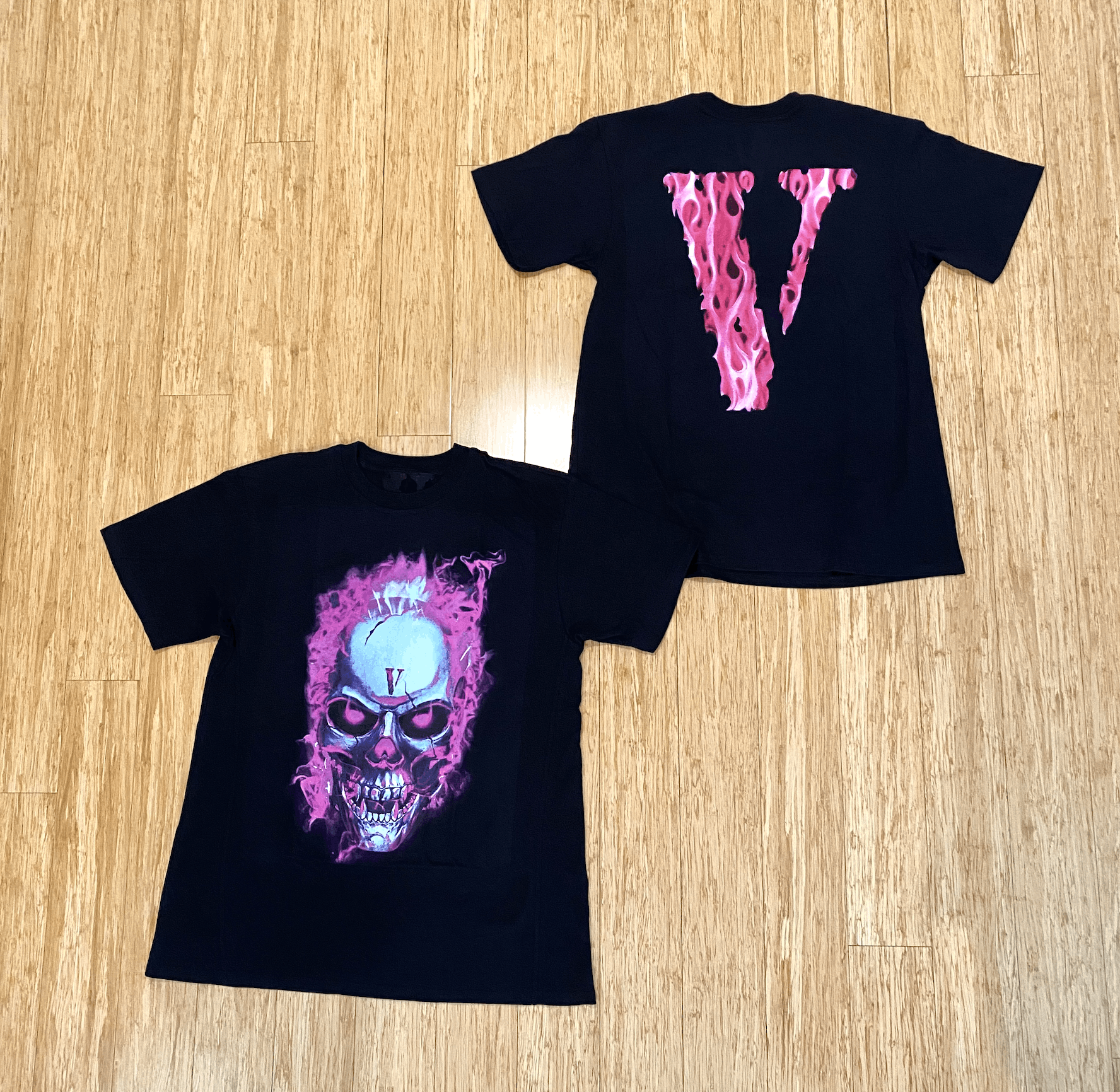 Vlone skull tee store purple