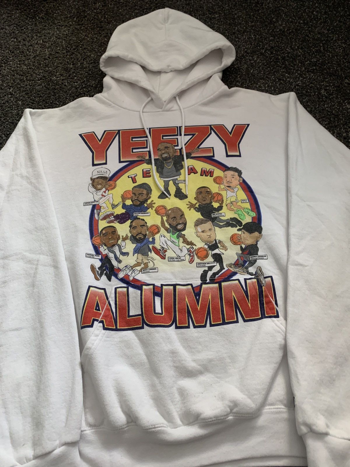 Market White Chinatown Market Yeezy Team Alumni Hoodie Size US L / EU 52-54 / 3 - 2 Thumbnail