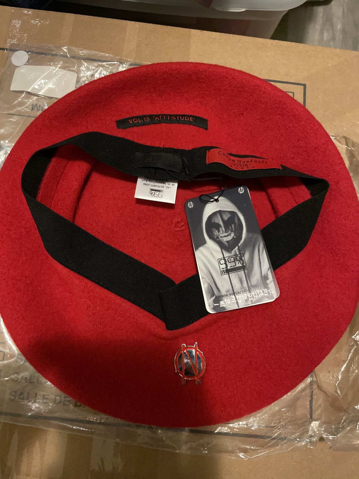 99%IS- 99%is red beret hat Size ONE SIZE - 2 Thumbnail