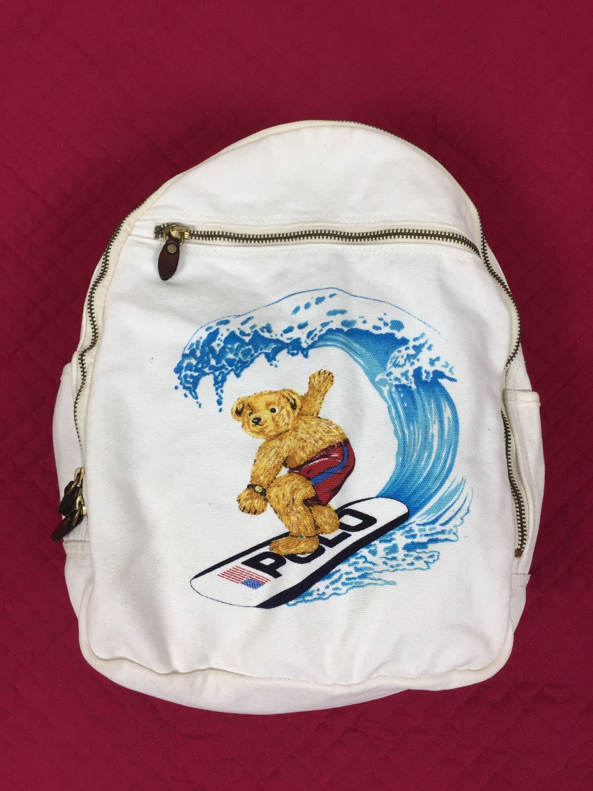 Polo Ralph Lauren Vintage Polo Bear Ralph Lauren Backpack Size ONE SIZE - 9 Thumbnail