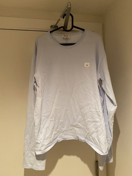 Acne Studios Acne studio long sleeve box logo T-shirt | Grailed