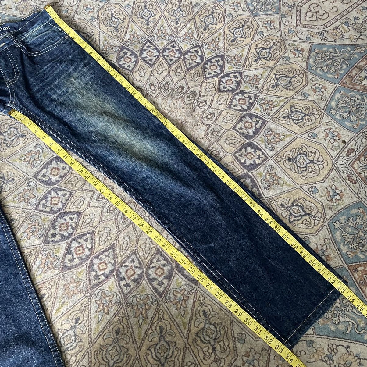 Japanese Brand BE AMBITION JAPAN Denim Cemetery Embroidery Jeans Size US 30 / EU 46 - 19 Thumbnail