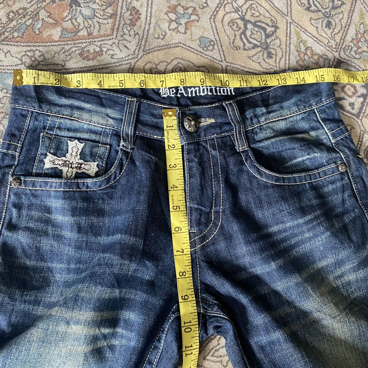Japanese Brand BE AMBITION JAPAN Denim Cemetery Embroidery Jeans Size US 30 / EU 46 - 18 Thumbnail