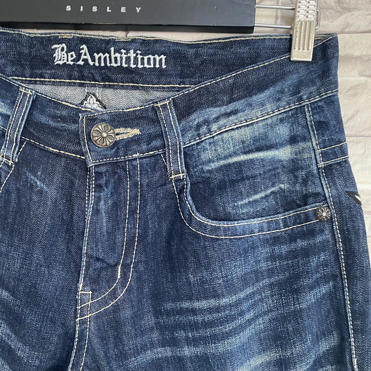 Japanese Brand BE AMBITION JAPAN Denim Cemetery Embroidery Jeans Size US 30 / EU 46 - 7 Thumbnail