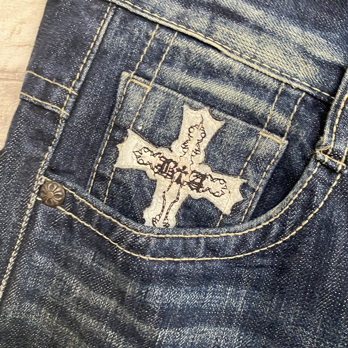 Japanese Brand BE AMBITION JAPAN Denim Cemetery Embroidery Jeans Size US 30 / EU 46 - 10 Thumbnail