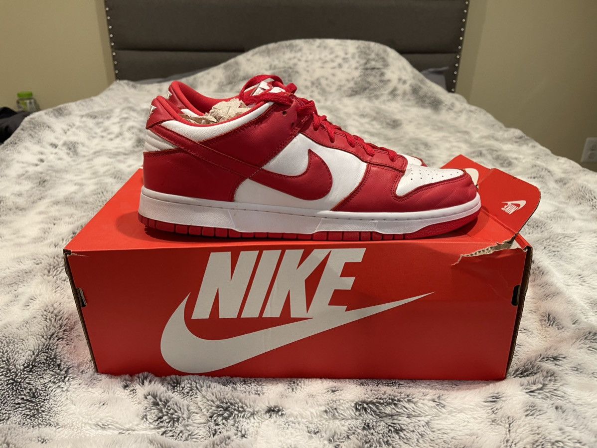 Nike Dunk Low University Red Size US 13 / EU 46 - 2 Thumbnail