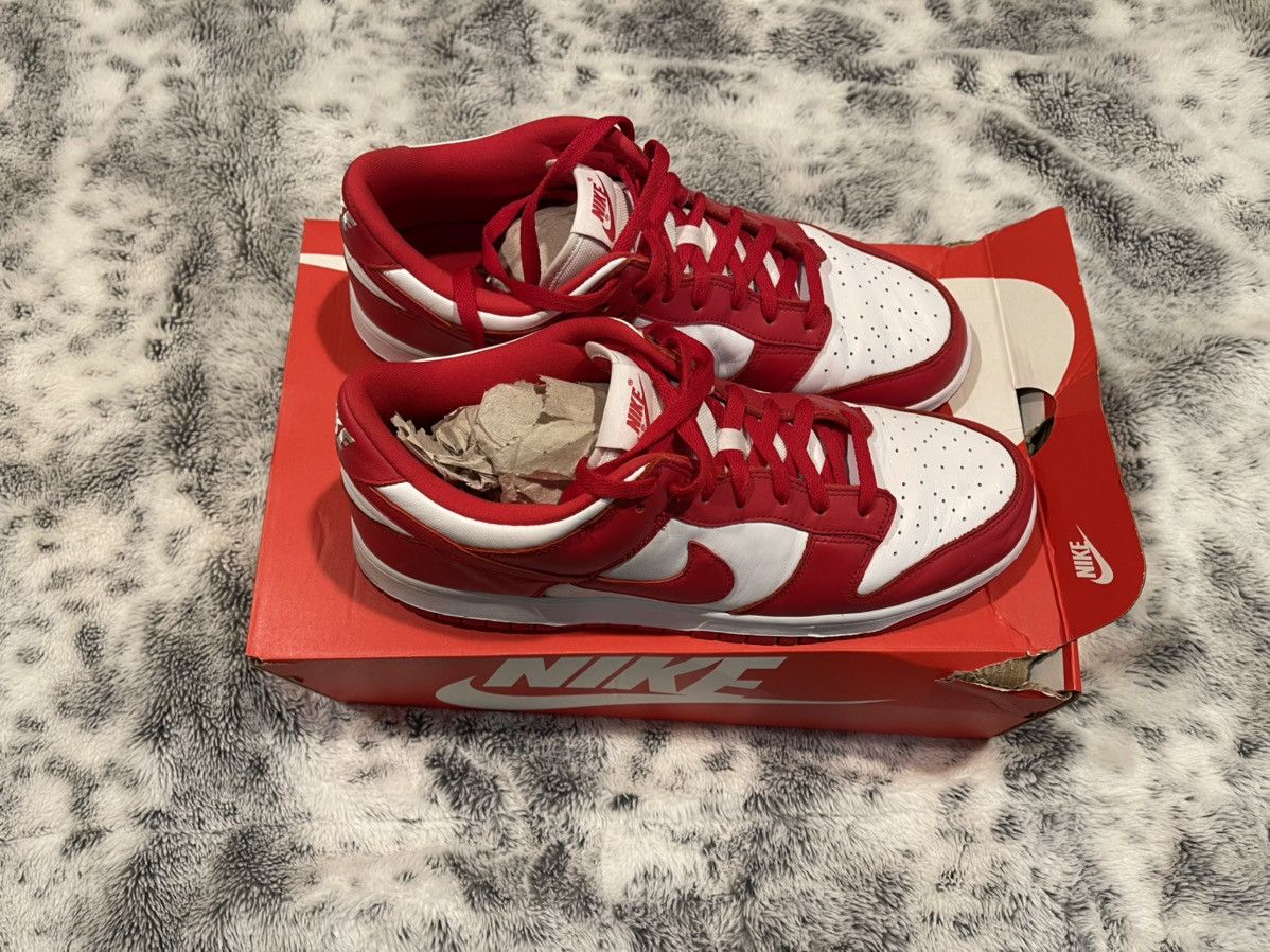 Nike Dunk Low University Red Size US 13 / EU 46 - 3 Thumbnail