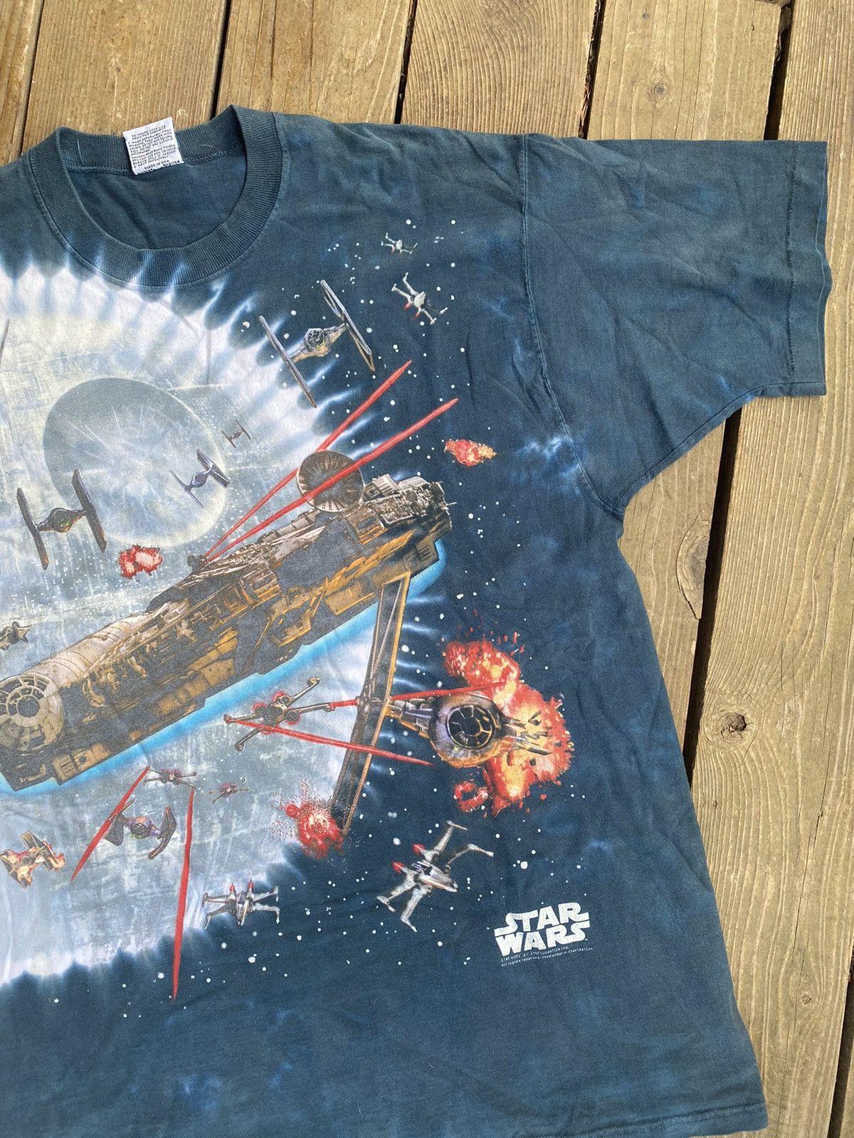 Star Wars 1997 Star Wars Liquid Blue AOP Tee Size US XL / EU 56 / 4 - 3 Thumbnail