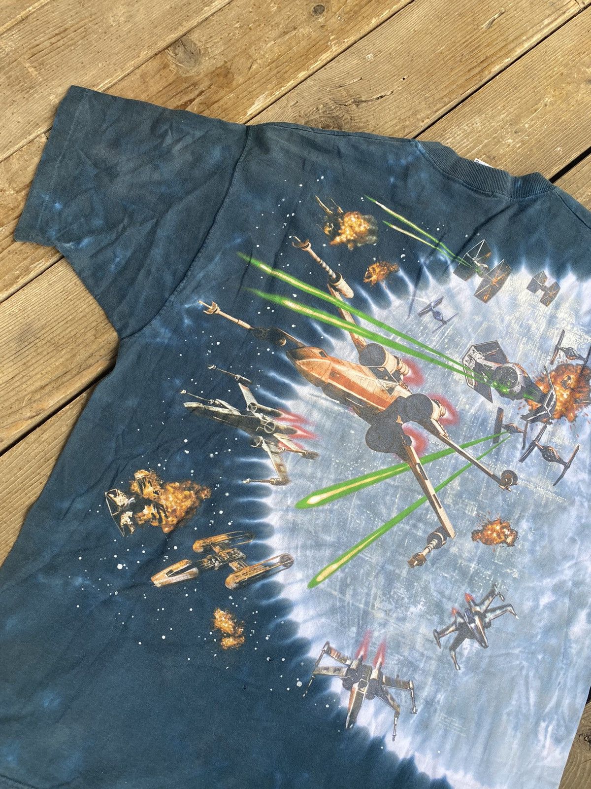 Star Wars 1997 Star Wars Liquid Blue AOP Tee Size US XL / EU 56 / 4 - 9 Thumbnail