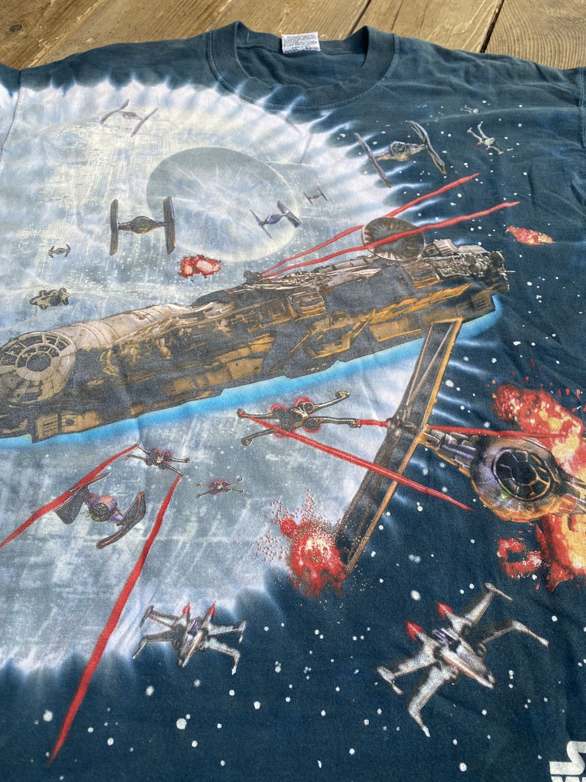 Star Wars 1997 Star Wars Liquid Blue AOP Tee Size US XL / EU 56 / 4 - 8 Thumbnail