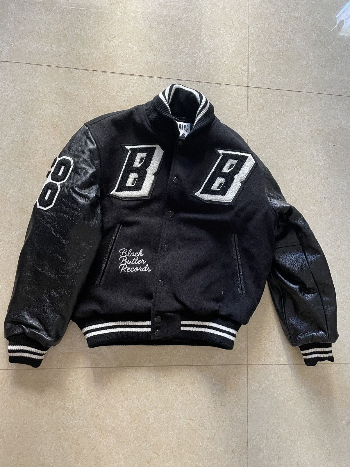 Billionaire Boys Club black butter record 10 years anniversary varsity jacket L Size US L / EU 52-54 / 3 - 1 Thumbnail