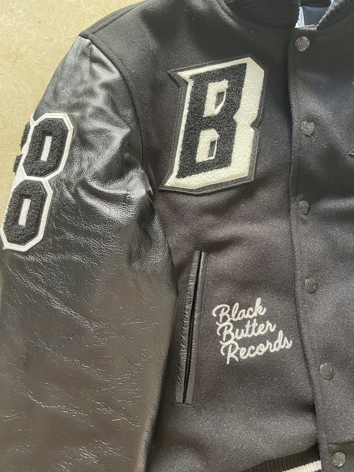 Billionaire Boys Club black butter record 10 years anniversary varsity jacket L Size US L / EU 52-54 / 3 - 2 Thumbnail