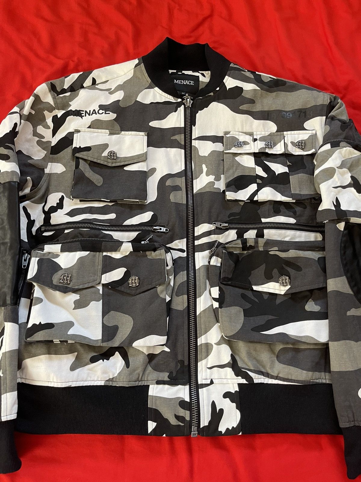 Menace Tactical Snow Camo Bomber | Grailed