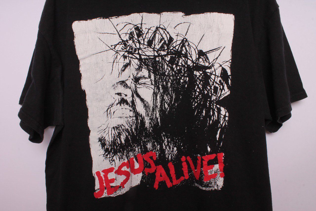 Rap Tees Vintage 90s Jesus Alive Size US M / EU 48-50 / 2 - 2 Thumbnail