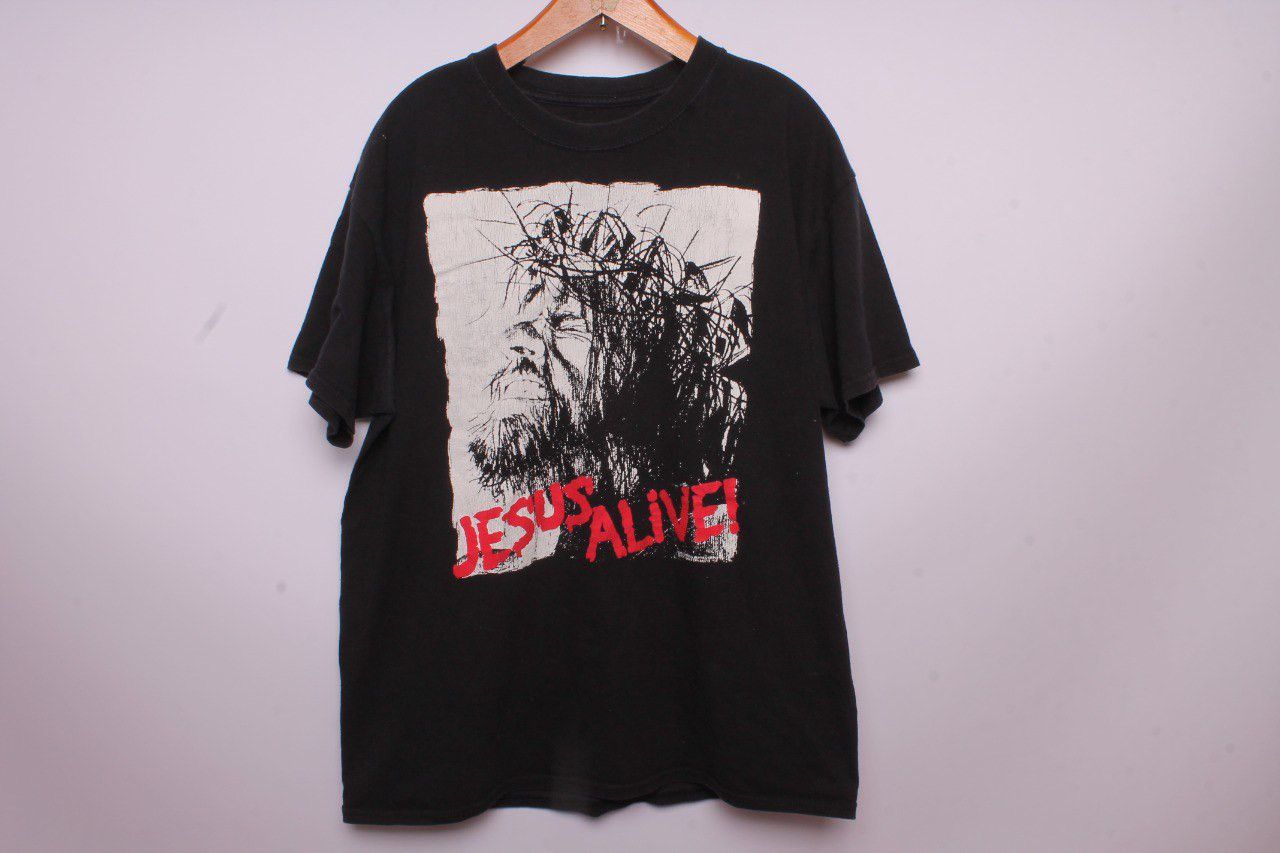 Rap Tees Vintage 90s Jesus Alive Size US M / EU 48-50 / 2 - 1 Thumbnail