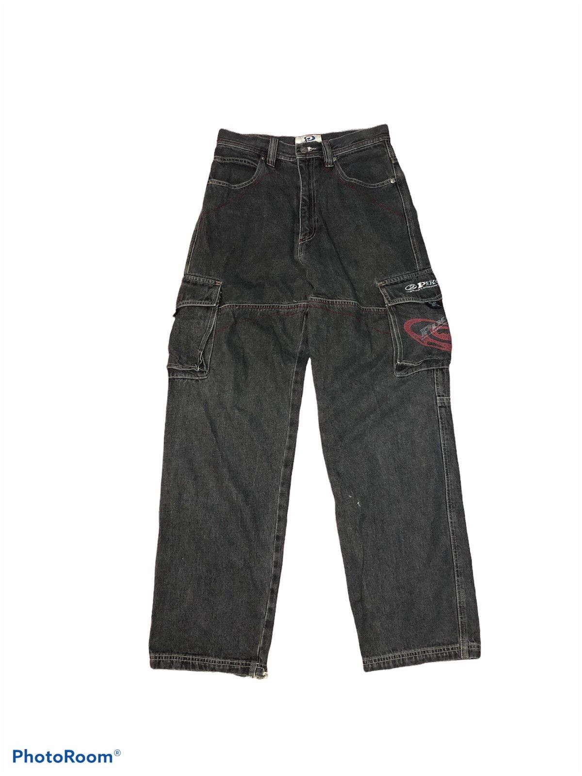 Vintage PIKO HAWAIIAN CARGO 6 POCKET DENIM Size US 29 - 2 Thumbnail