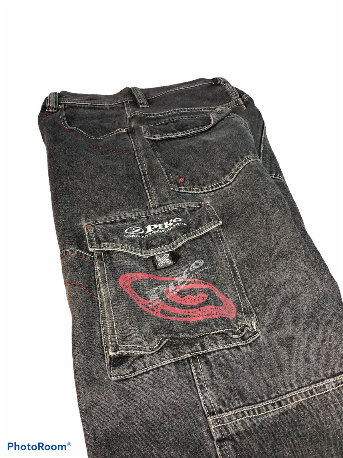 Vintage PIKO HAWAIIAN CARGO 6 POCKET DENIM Size US 29 - 3 Thumbnail