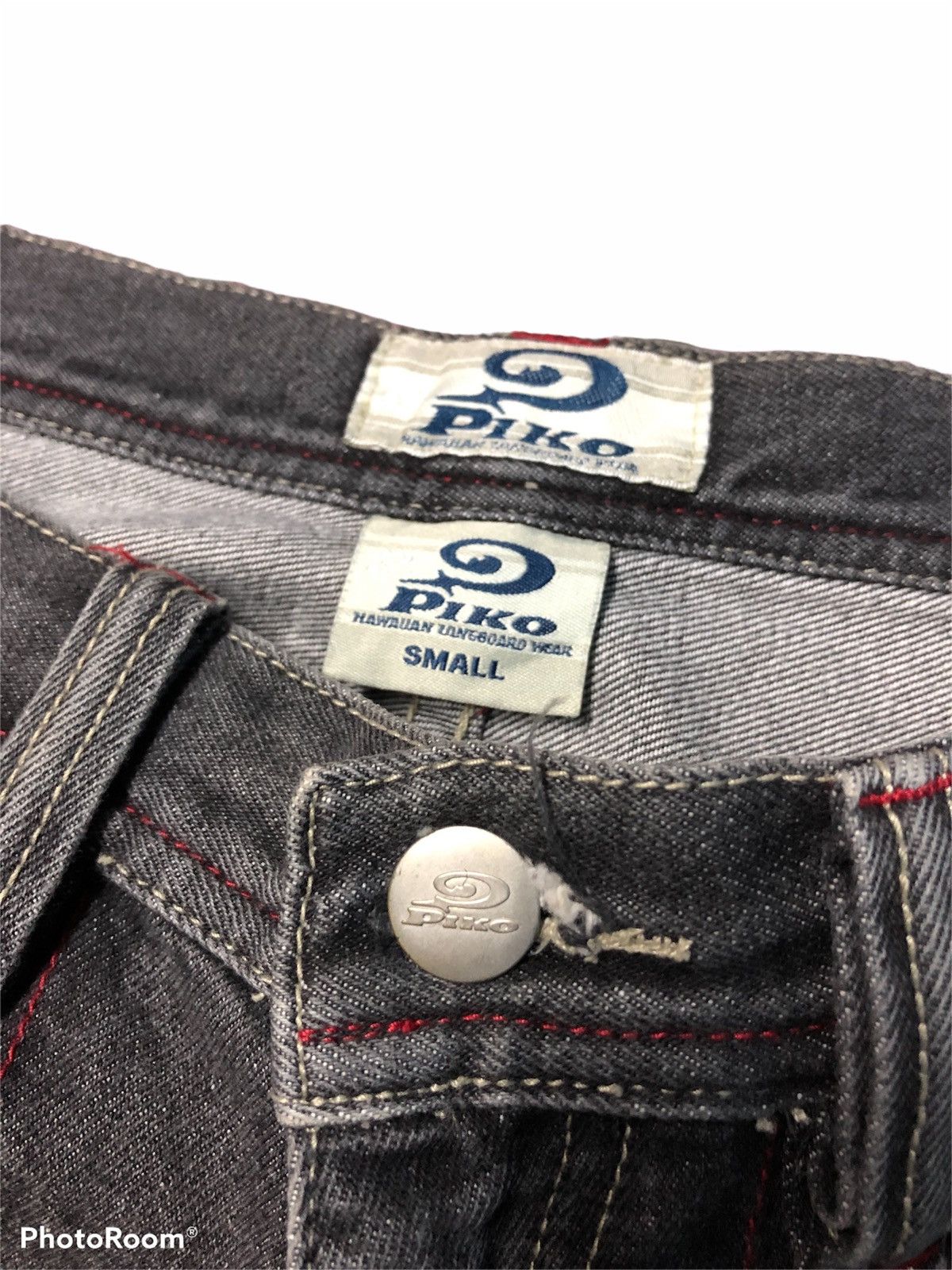 Vintage PIKO HAWAIIAN CARGO 6 POCKET DENIM Size US 29 - 5 Thumbnail
