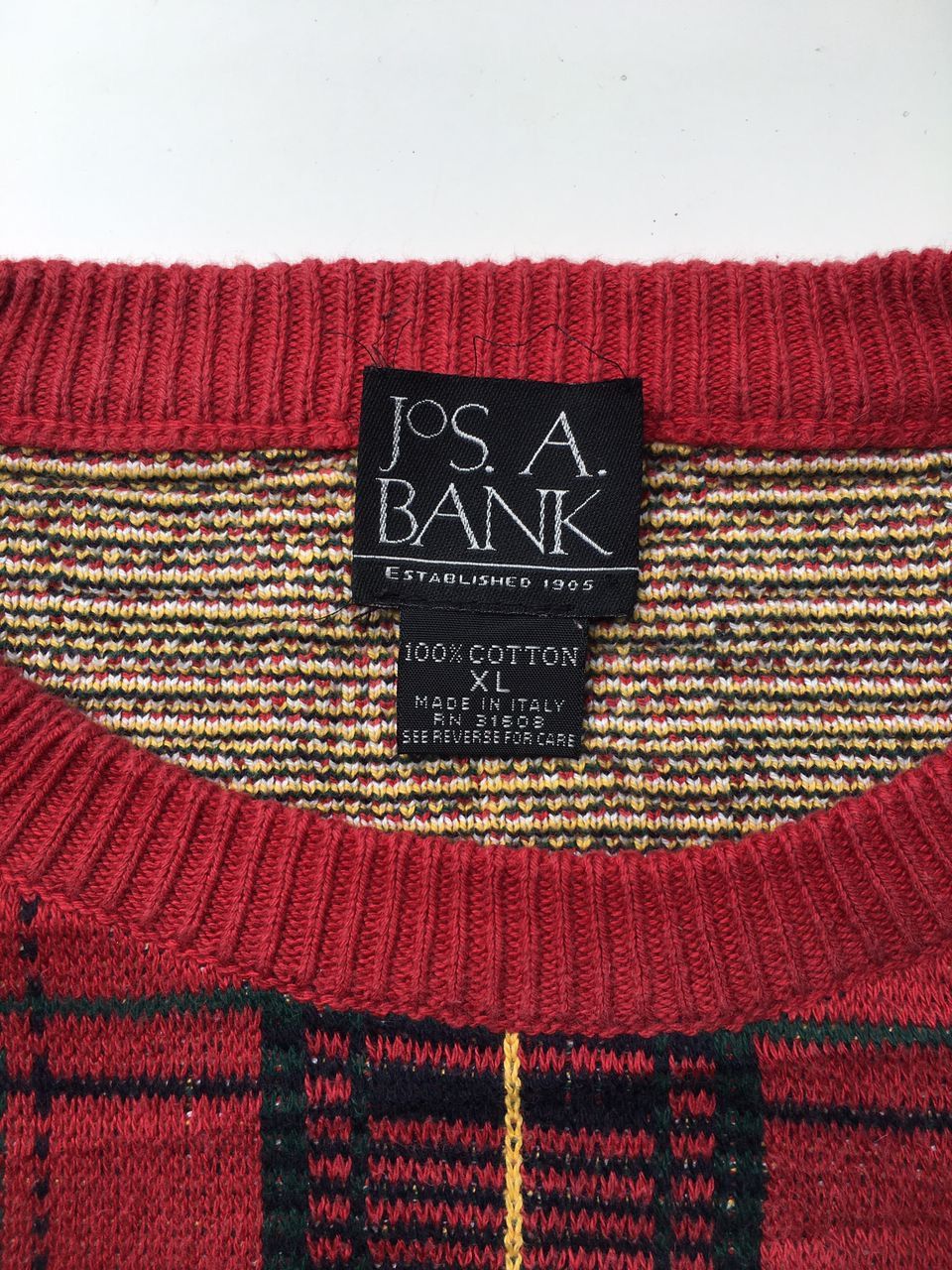 Jos. A. Bank Jo’s A. Bank Plaid Knit sweaters Size US XL / EU 56 / 4 - 4 Thumbnail