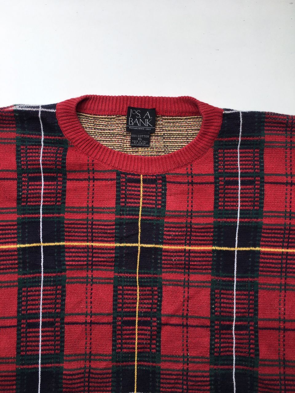 Jos. A. Bank Jo’s A. Bank Plaid Knit sweaters Size US XL / EU 56 / 4 - 3 Thumbnail