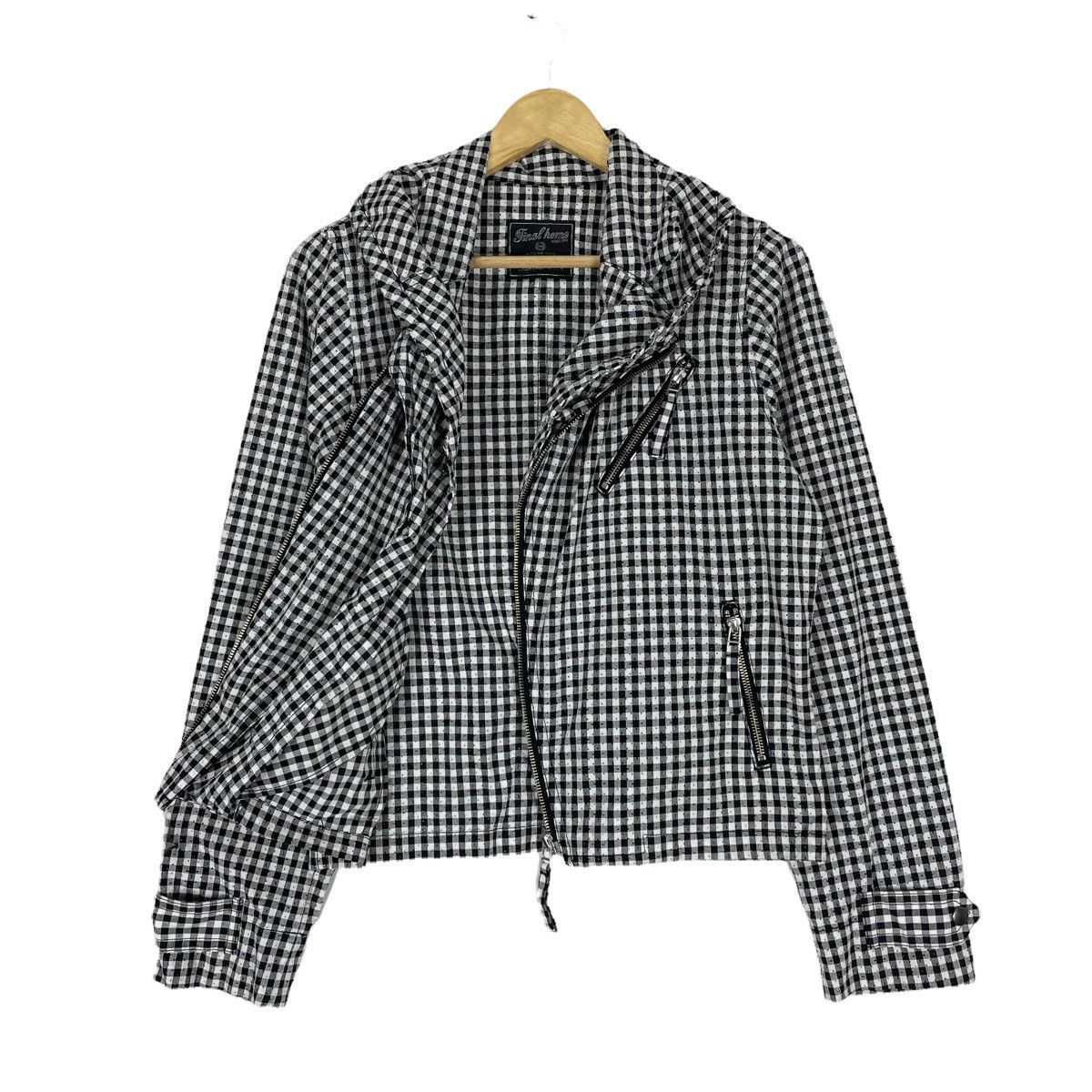 Final Home 🔥FINAL HOME ISSEY MIYAKE HOODIE PLAIDS ZIPPER JACKET Size US S / EU 44-46 / 1 - 2 Thumbnail