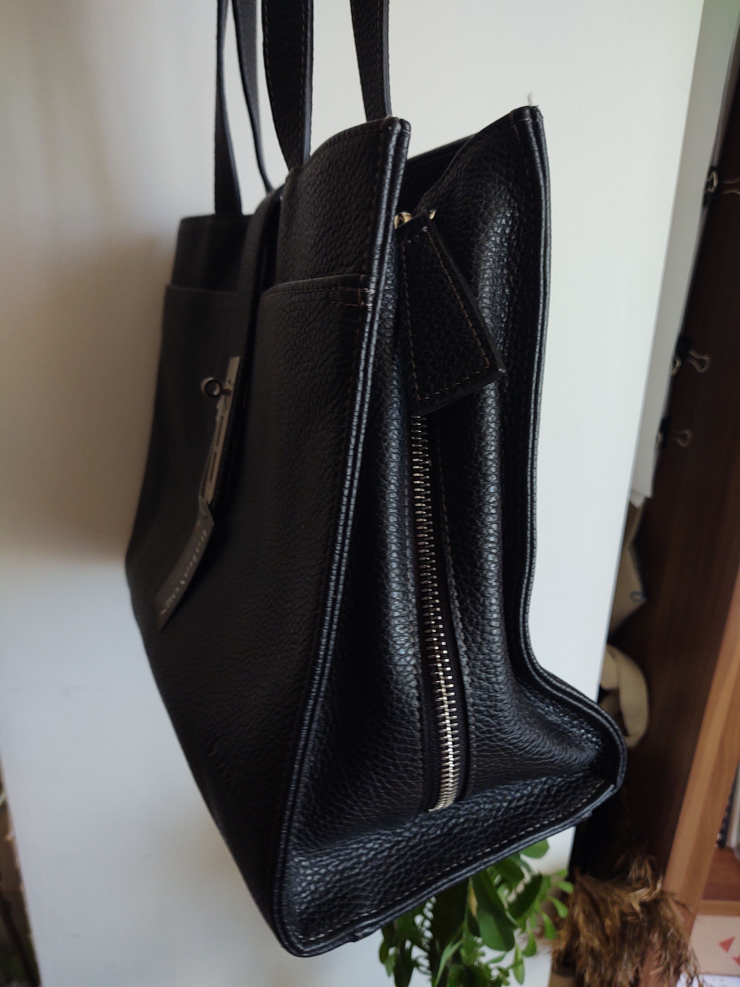 Leather Black Leather Bag Size ONE SIZE - 4 Thumbnail