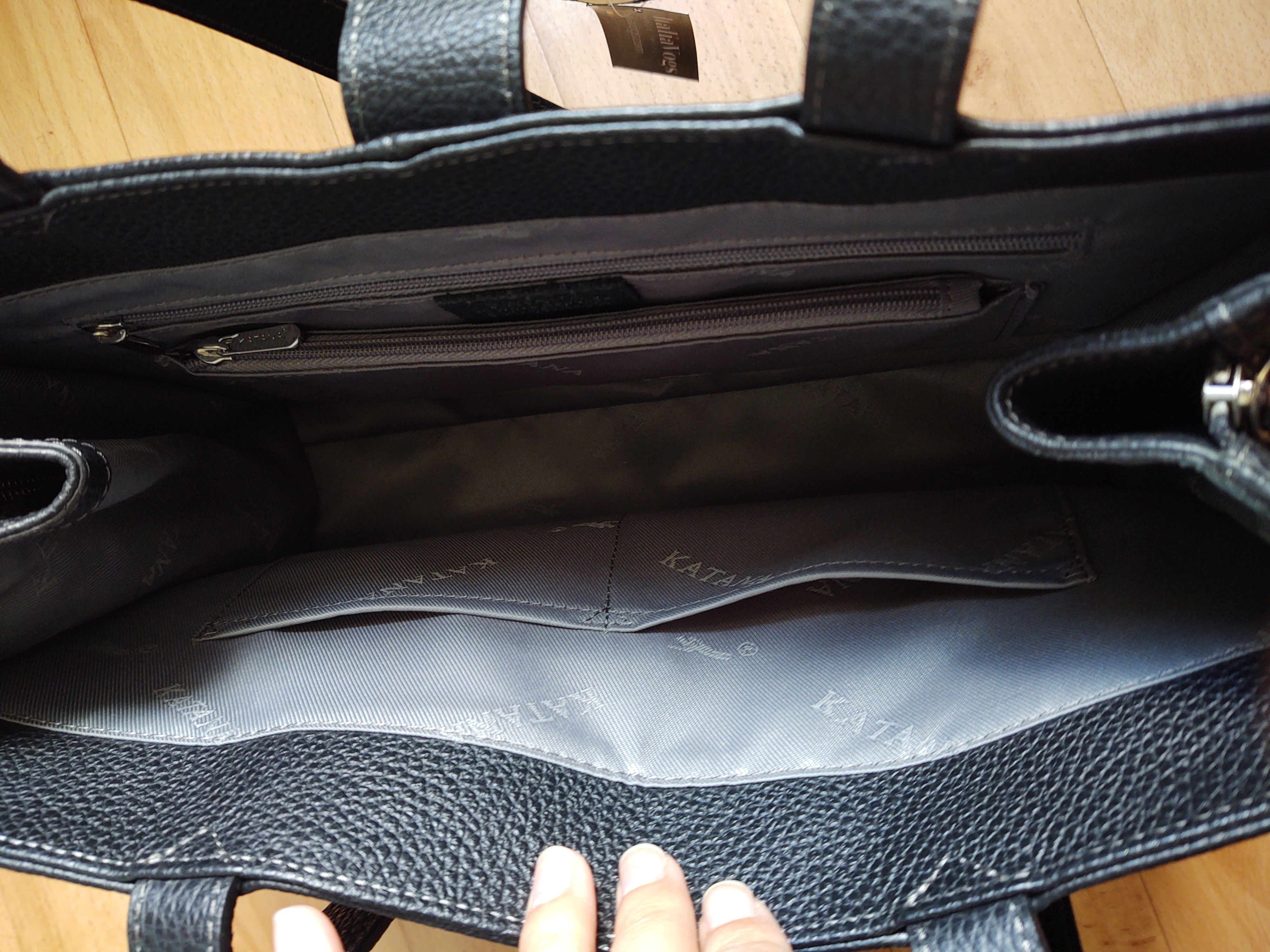 Leather Black Leather Bag Size ONE SIZE - 9 Thumbnail