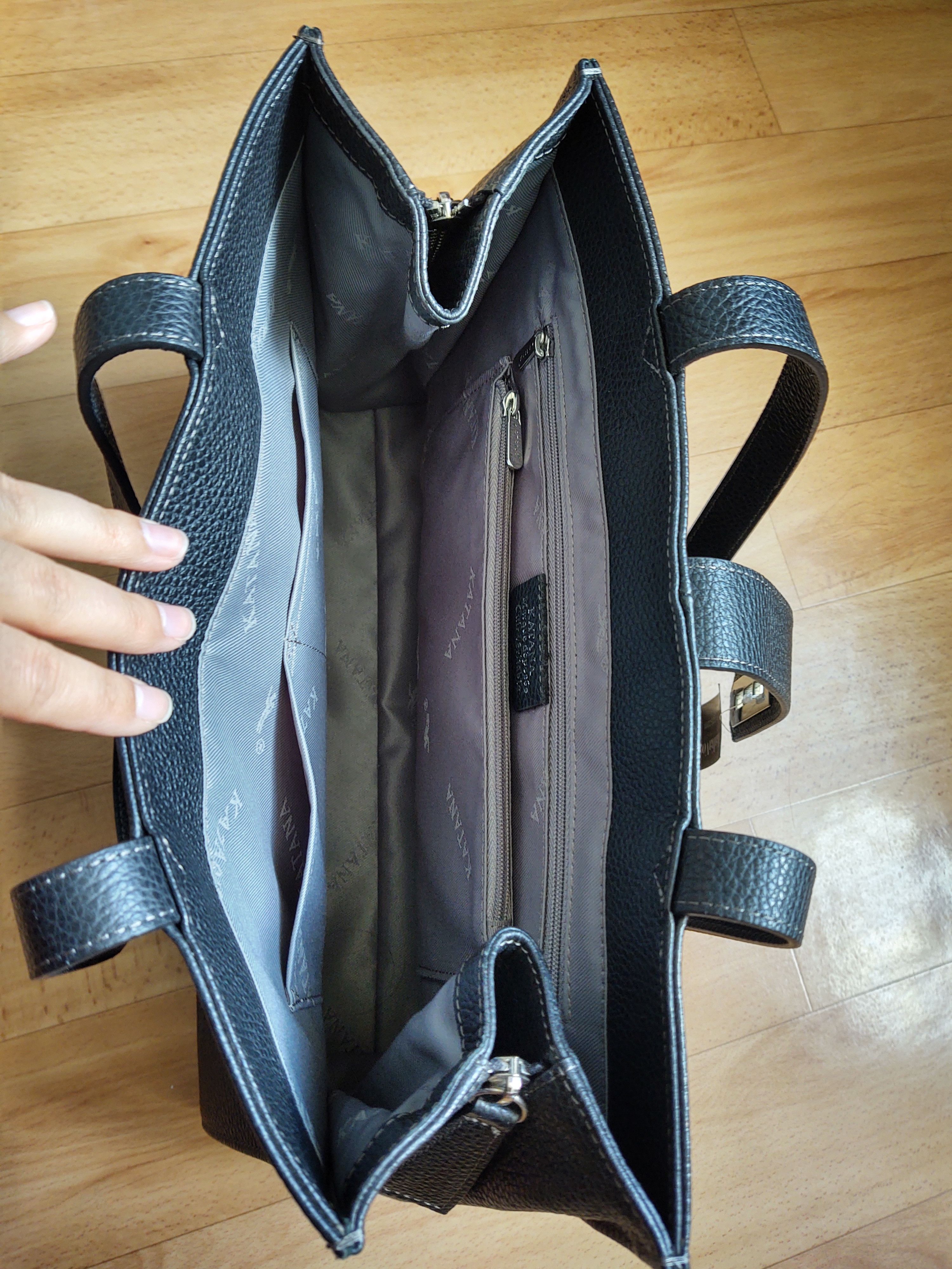 Leather Black Leather Bag Size ONE SIZE - 7 Thumbnail