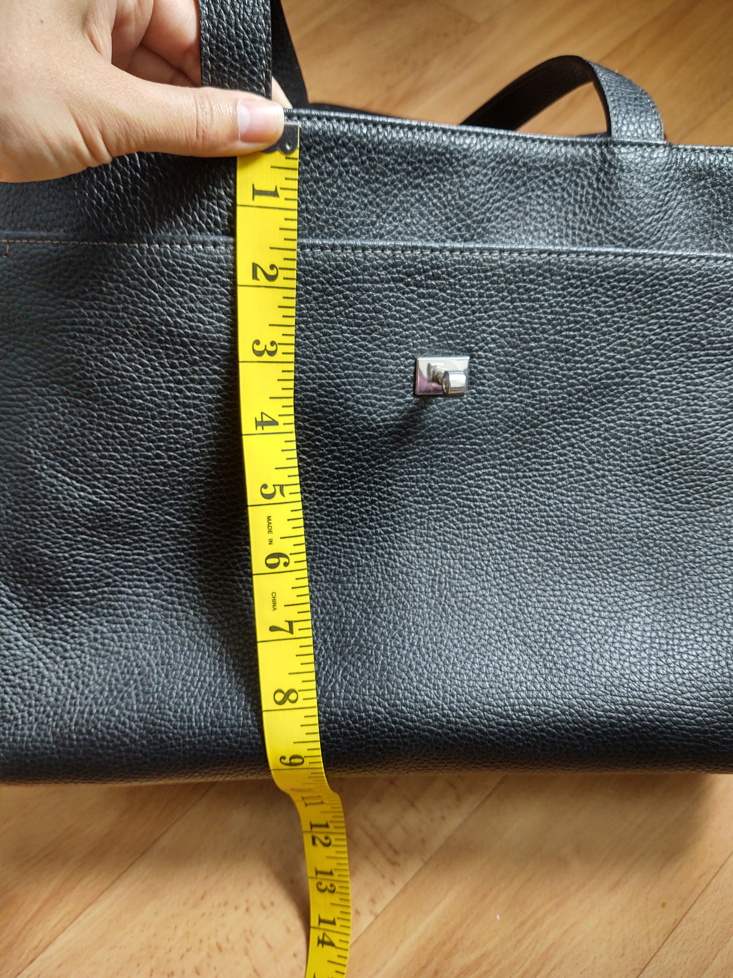 Leather Black Leather Bag Size ONE SIZE - 12 Thumbnail