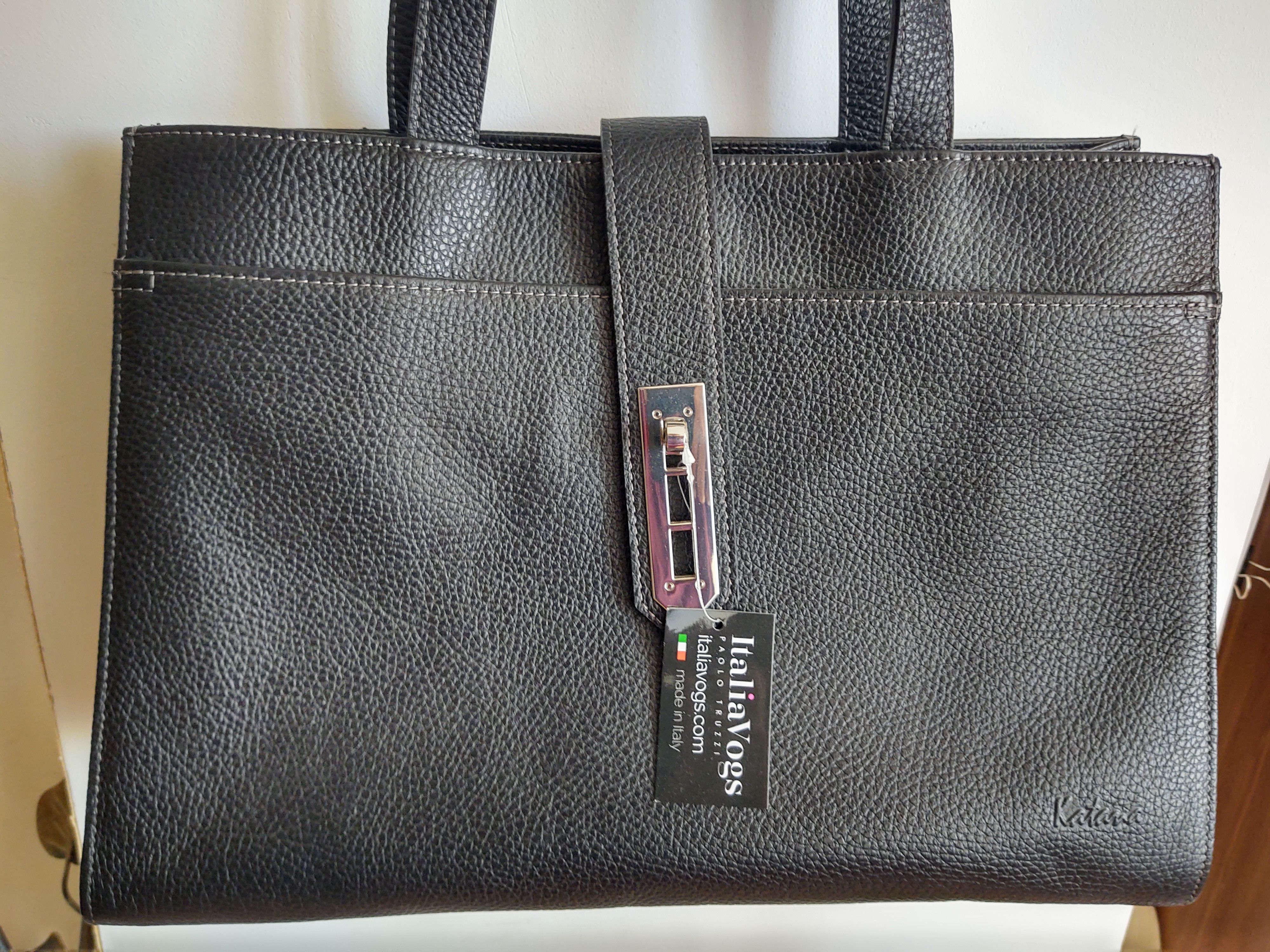 Leather Black Leather Bag Size ONE SIZE - 2 Thumbnail